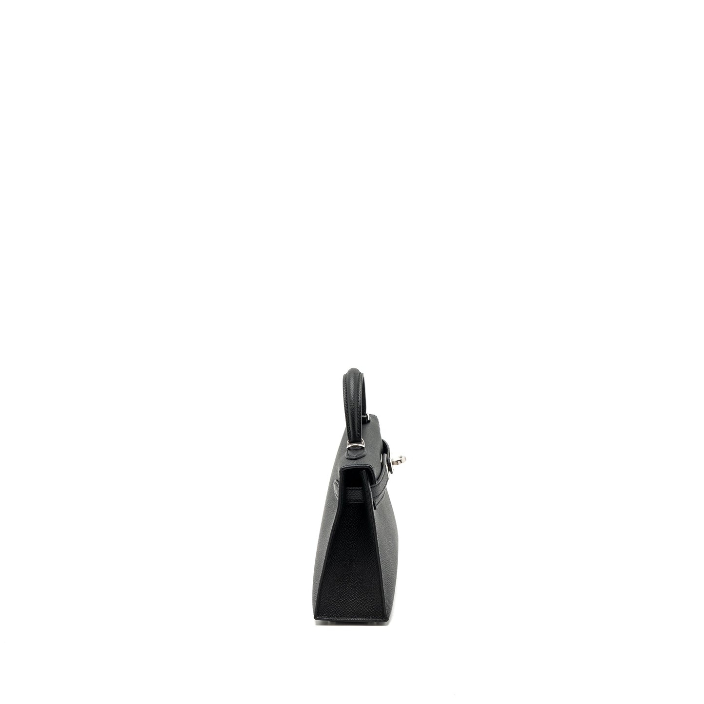 Hermes mini kelly II epsom black SHW stamp B