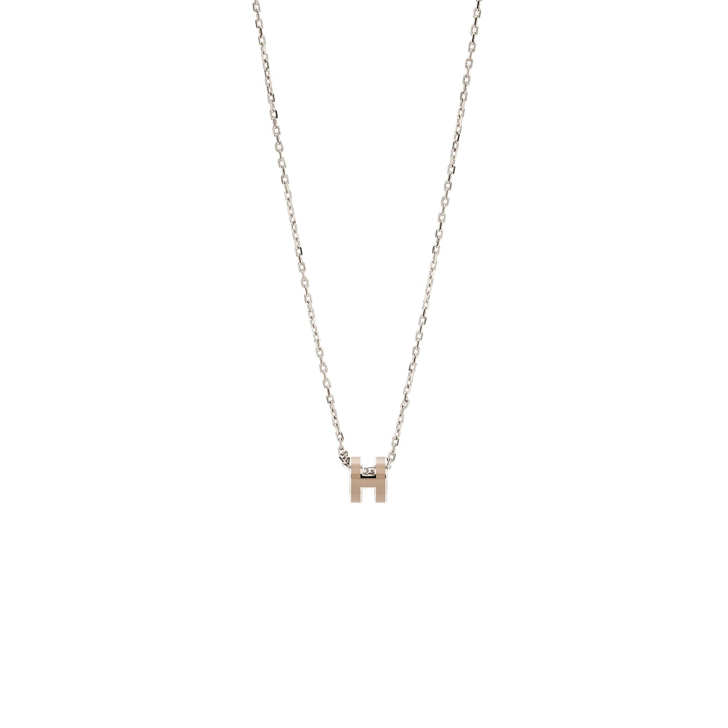 Hermes Mini Pop H Pendant Marron Glace SHW