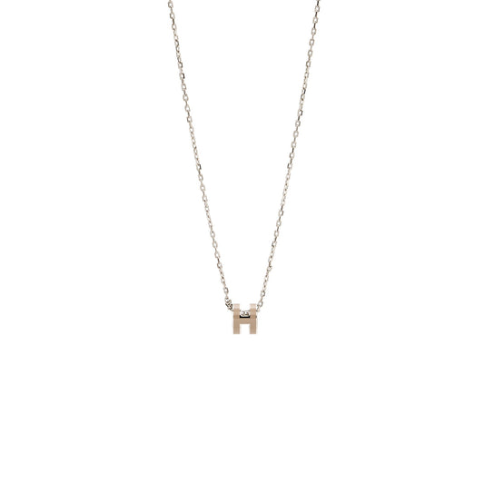 Hermes Mini Pop H Pendant Marron Glace SHW