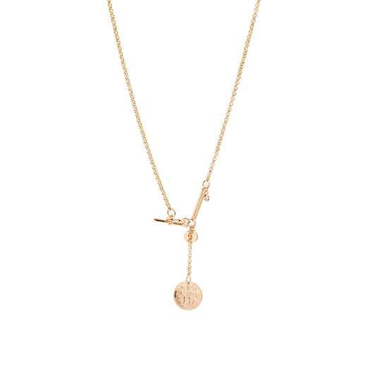 Hermes Ex-Libris pendant small model, rose gold