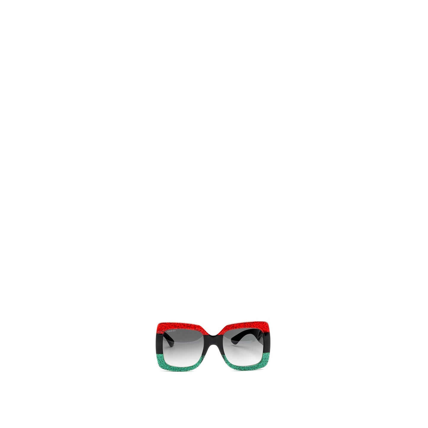 Gucci Square Sunglasses Red/Green/Black GHW