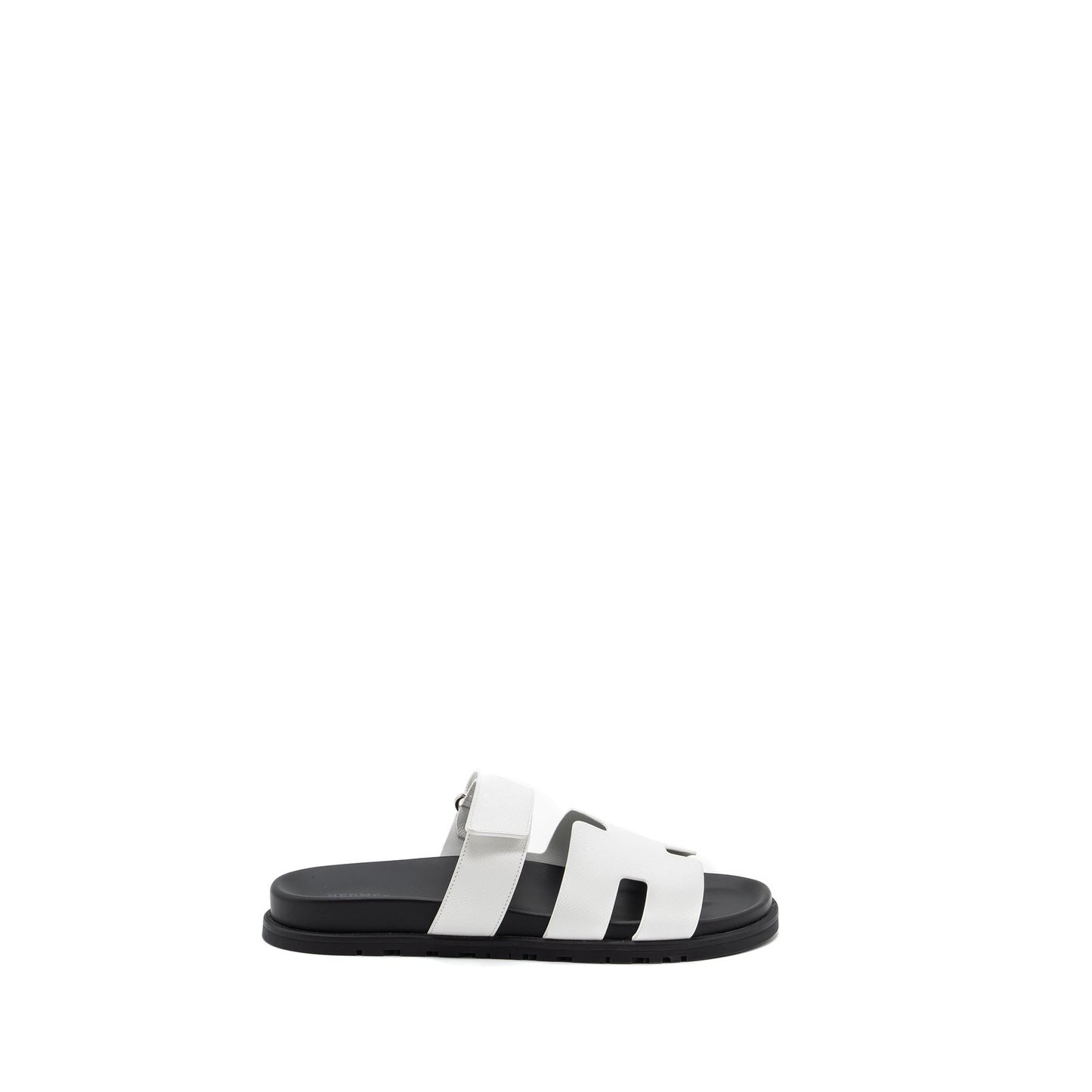 Hermes Size 43 Chypre Sandals Epsom White