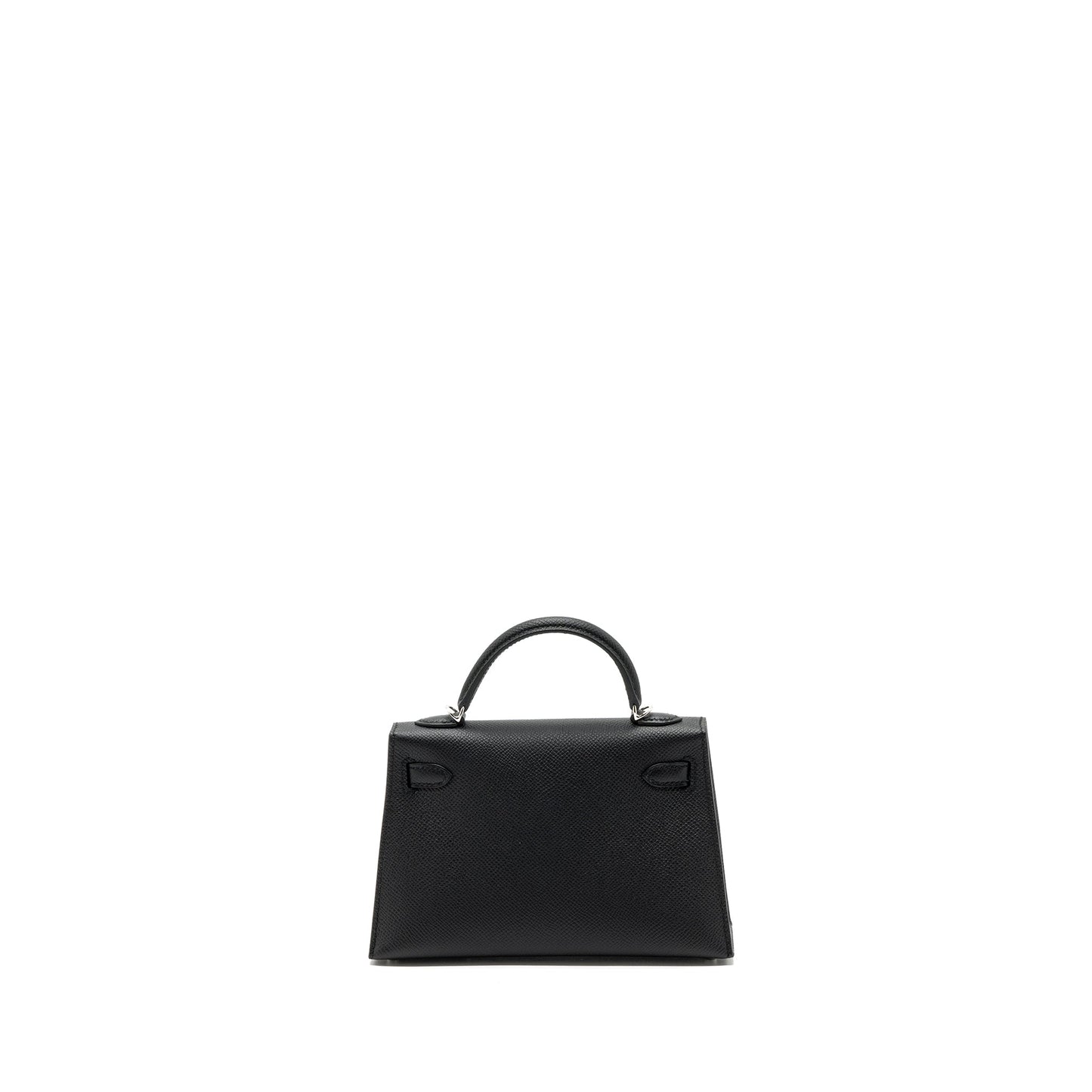 Hermes mini kelly II epsom black SHW stamp B