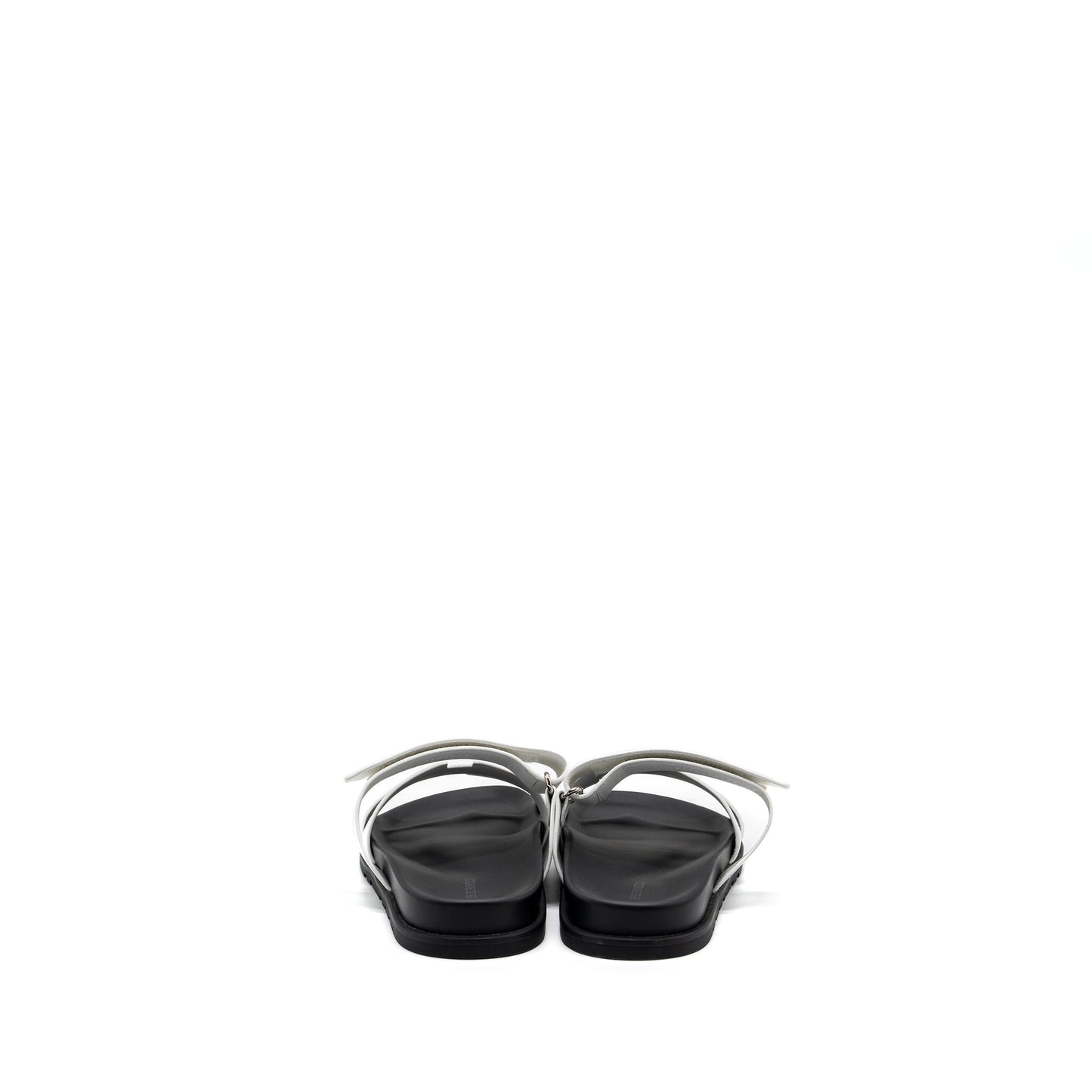 Hermes Size 43 Chypre Sandals Epsom White