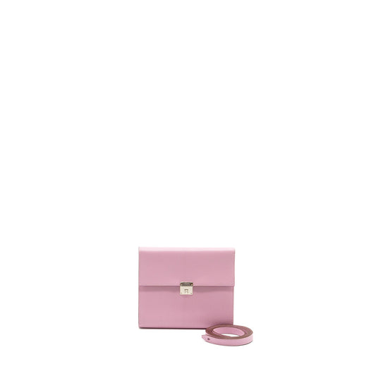 Hermes Clic 16 Wallet Mysore leather X9 Mauve Sylvestre SHW stamp U