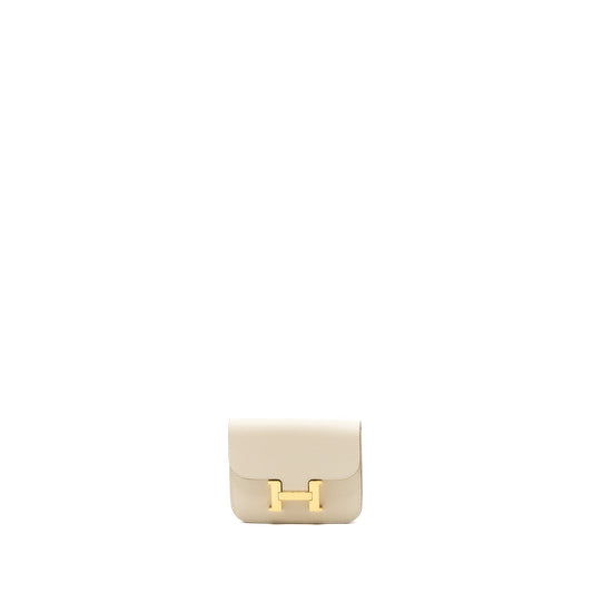 Hermes constance slim epsom Craie GHW Stamp B
