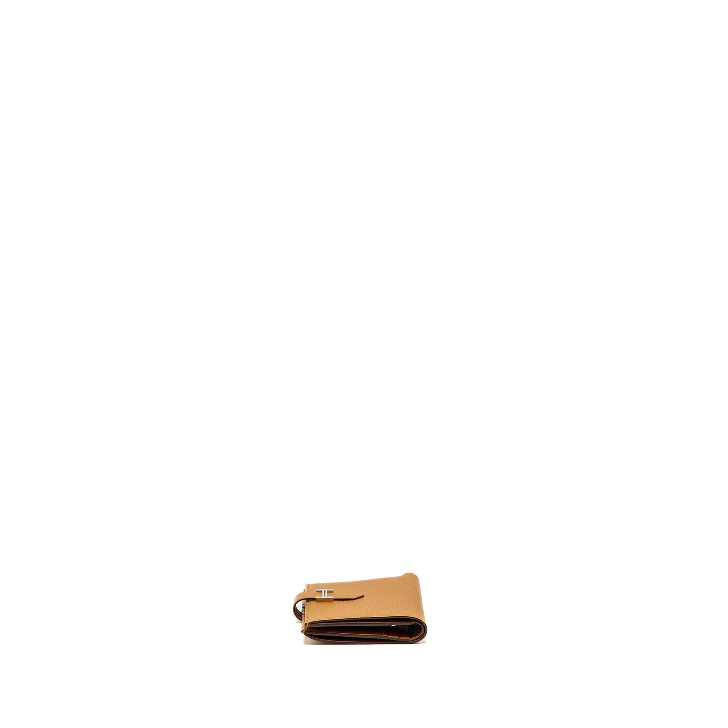 Hermes bearn compact wallet chevre mysore caramel SHW stamp D