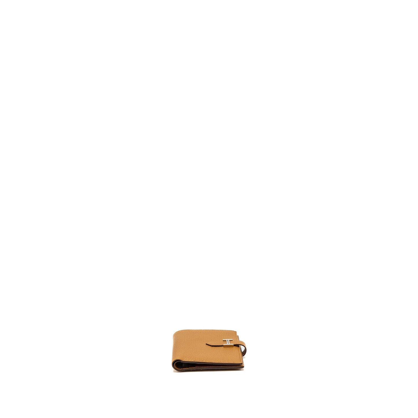 Hermes bearn compact wallet chevre mysore caramel SHW stamp D
