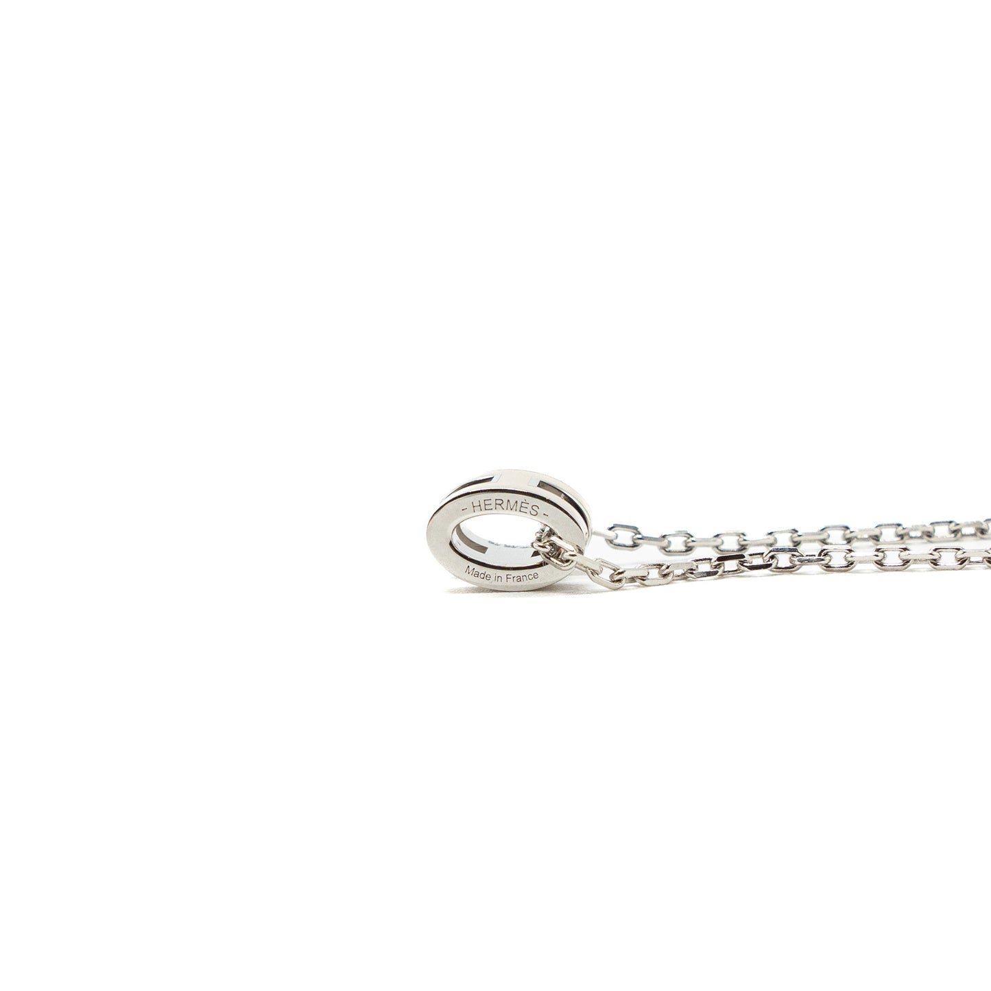Hermes mini pop H pendant marron glacé SHW