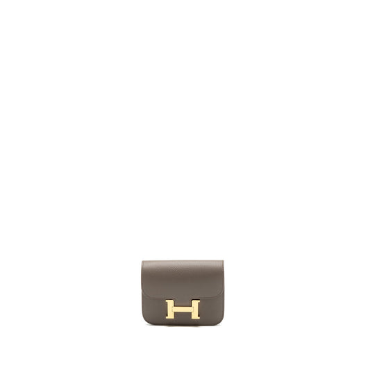 Hermes Constance Slim Epsom Gris Etain GHW Stamp Z