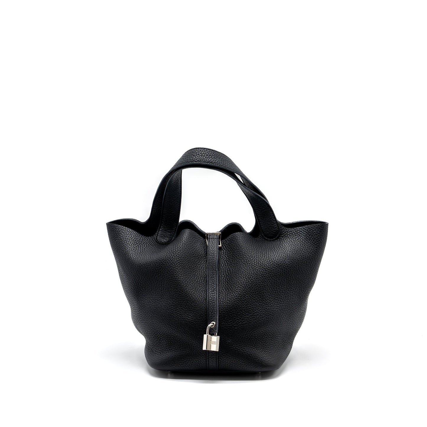 Hermes picotin 22 bag clemence black SHW stamp Z