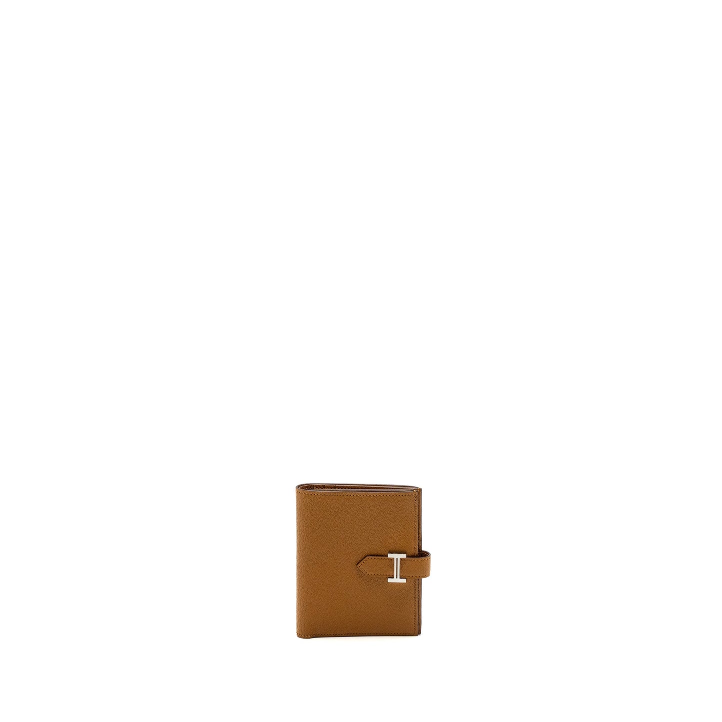 Hermes bearn compact wallet chevre mysore caramel SHW stamp D
