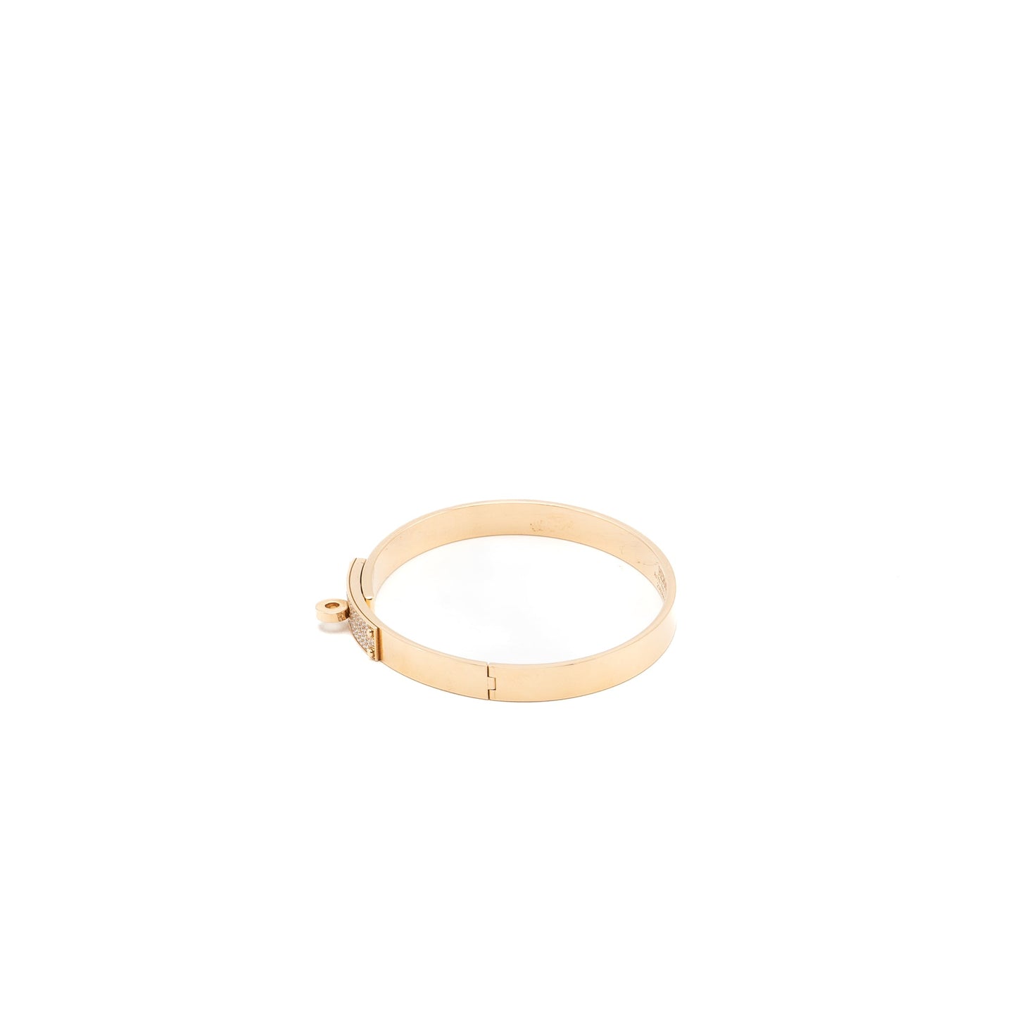 Hermes size SH kelly bracelet rose gold with diamonds