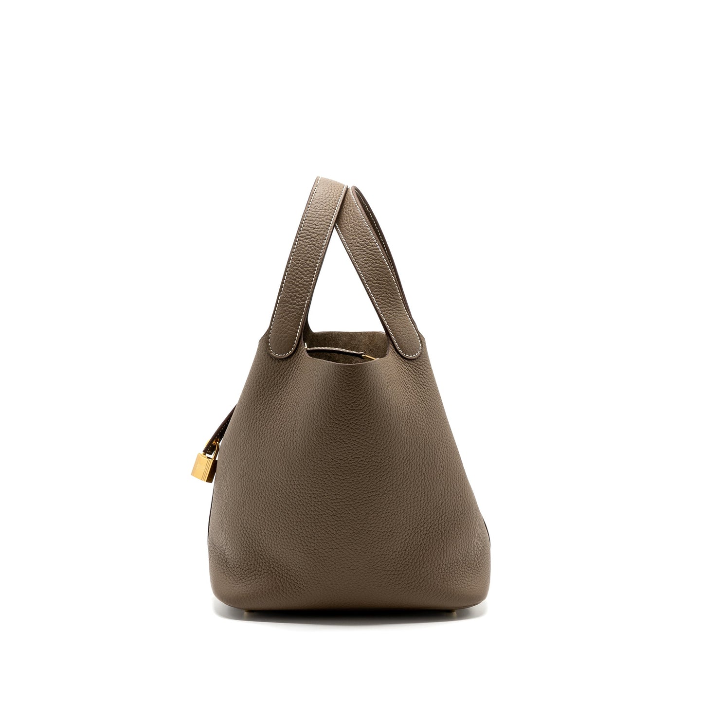 Hermes Picotin 22 Clemence Etoupe GHW Stamp B