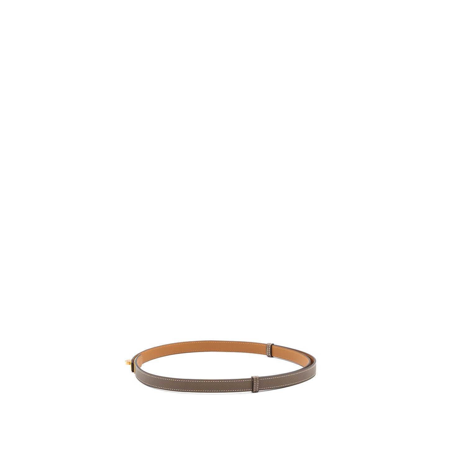 hermes classic kelly belt epsom etoupe RGHW stamp Y