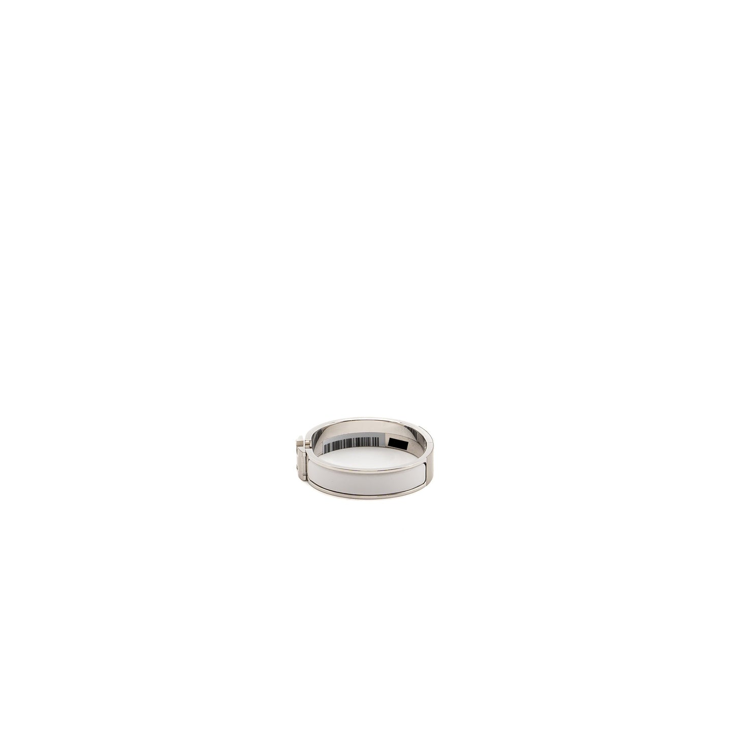Hermes size PM clic H bracelet blanc SHW