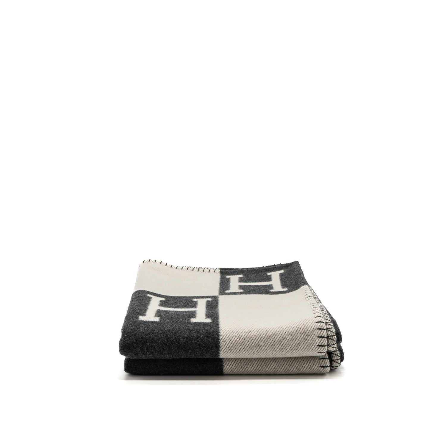 Hermes Avalon throw blanket ecru/ gris Fonce