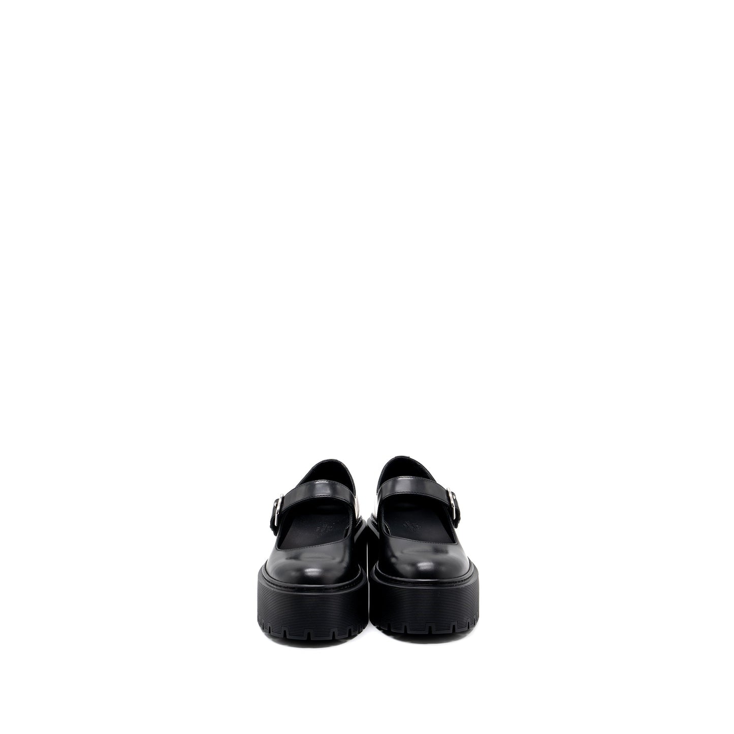 Hermes size 36 Hoxton Oxford shoes black SHW
