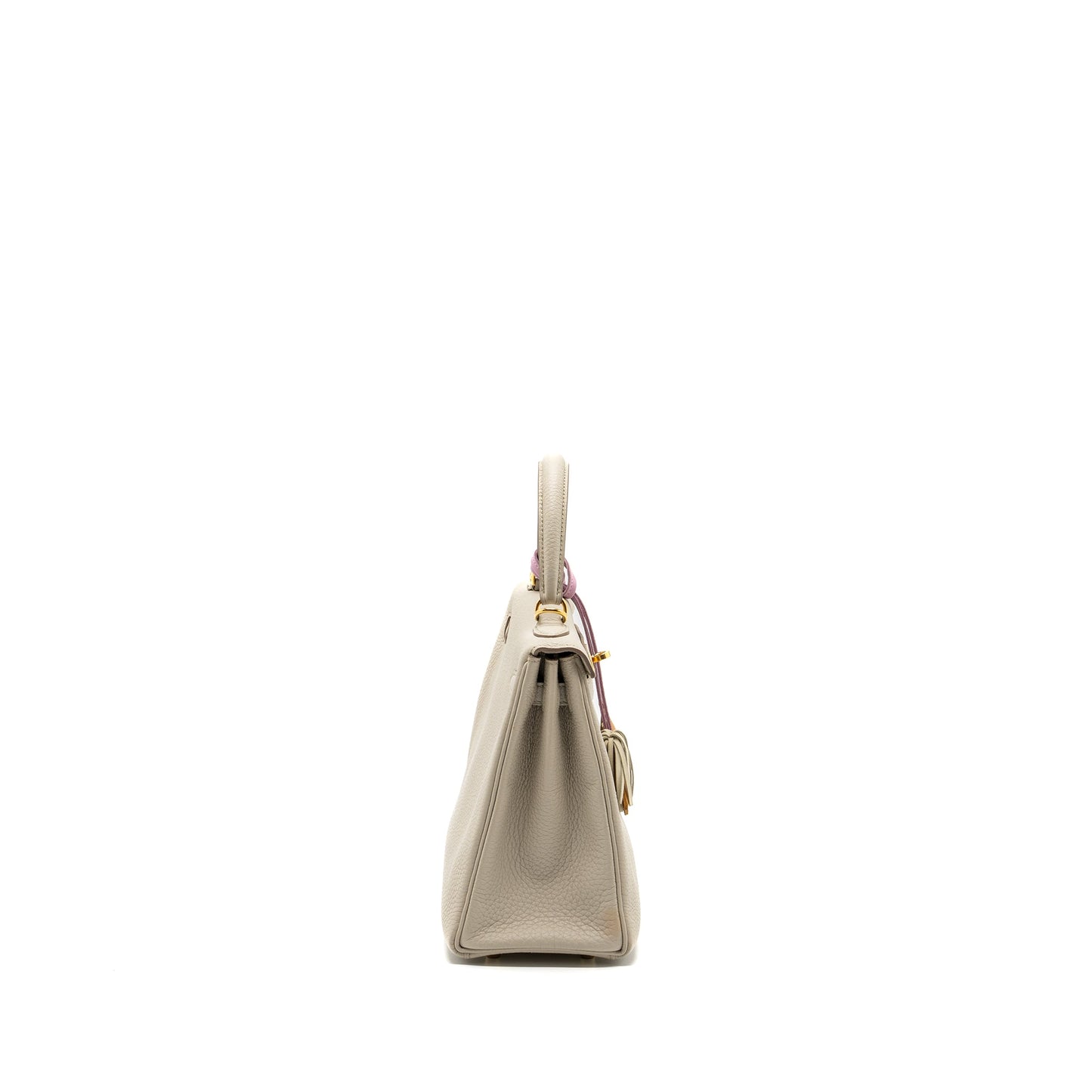 Hermes kelly 25 togo beton GHW stamp C with an extra hermes rodeo pm bag charm