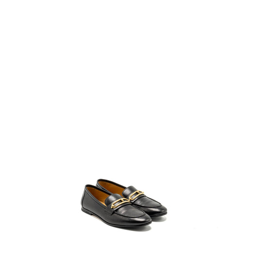 Hermes size 38 Colette loafer goatskin black GHW