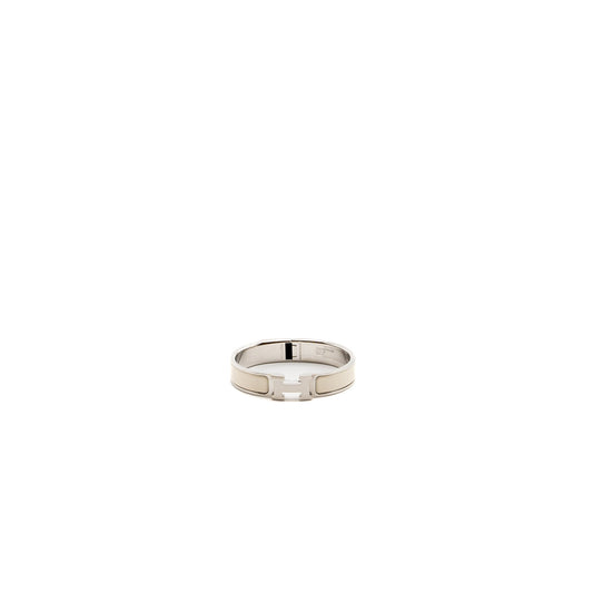 Hermes size PM clic H bracelet craie SHW