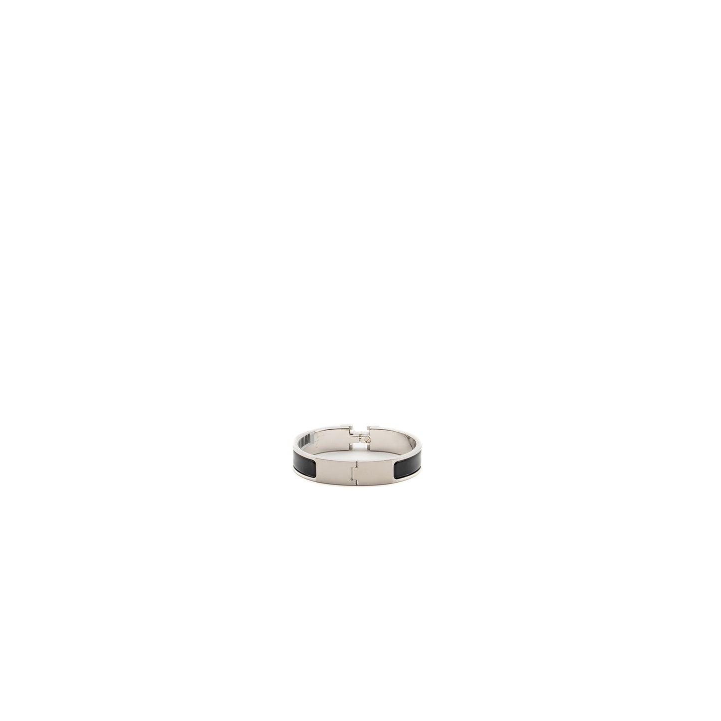 Hermes size PM clic H bracelet black SHW