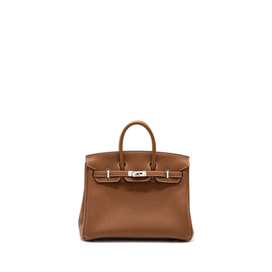 Hermes birkin 25 togo gold SHW Stamp U