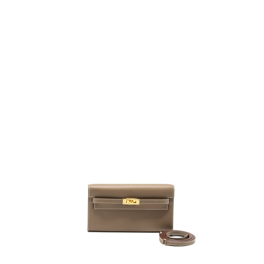 Hermes Classic Kelly To Go Epsom etoupe GHW stamp Z