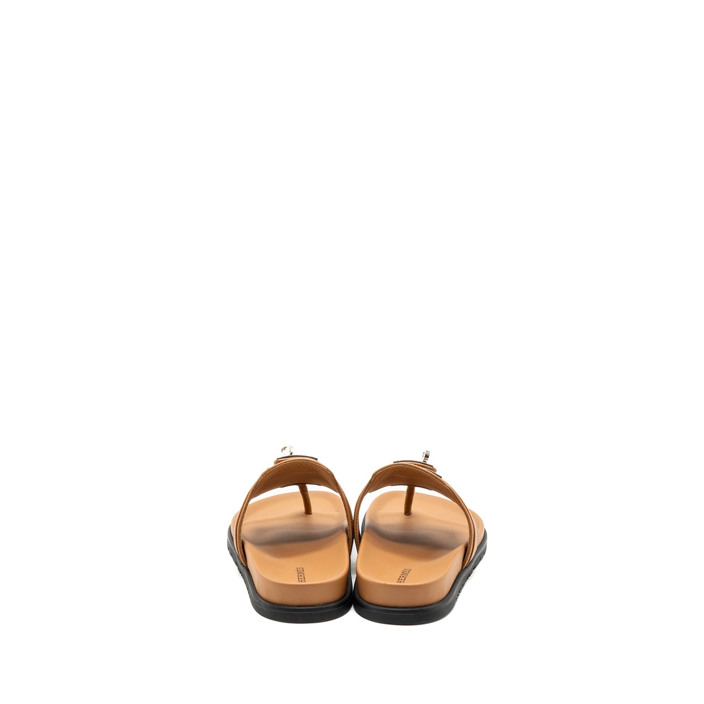 Hermes size 38.5 empire sandals calfskin naturel SHW