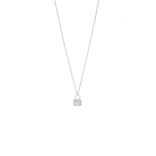 Hermes Amulette constance pendant white gold, Diamonds