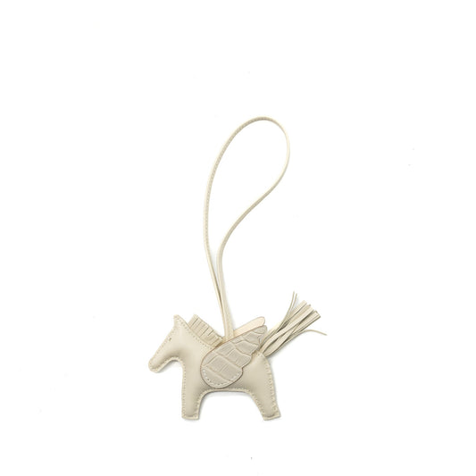 Hermes Rodeo Pegase PM Bag Charm Alligator Touch Beton Stamp U