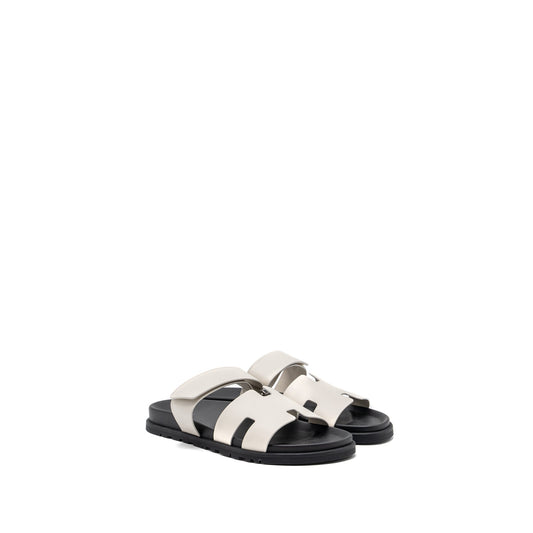 Hermes Size 43 Chypre Sandals Epsom Beige Glaise