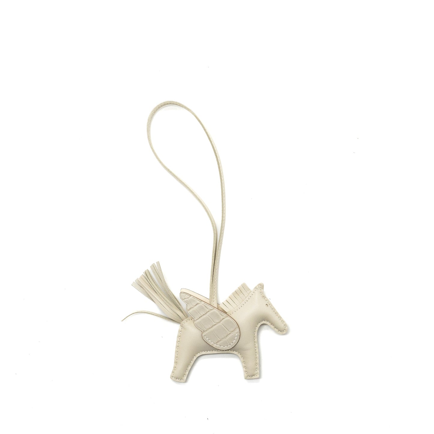 Hermes Rodeo Pegase PM Bag Charm Alligator Touch Beton Stamp U