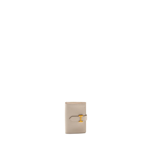 Hermes bearn mini wallet epsom craie RGHW stamp D