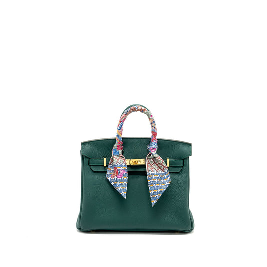Hermes birkin 25 togo Z6 Malachite GHW stamp C