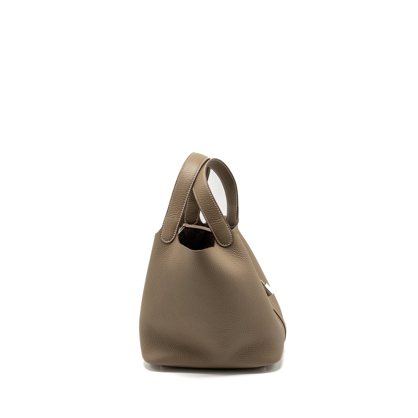 Hermes Picotin 22 Lock Bag Clemence Etoupe SHW Stamp W