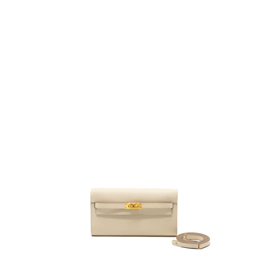 Hermes classic Kelly To Go epsom craie GHW stamp B