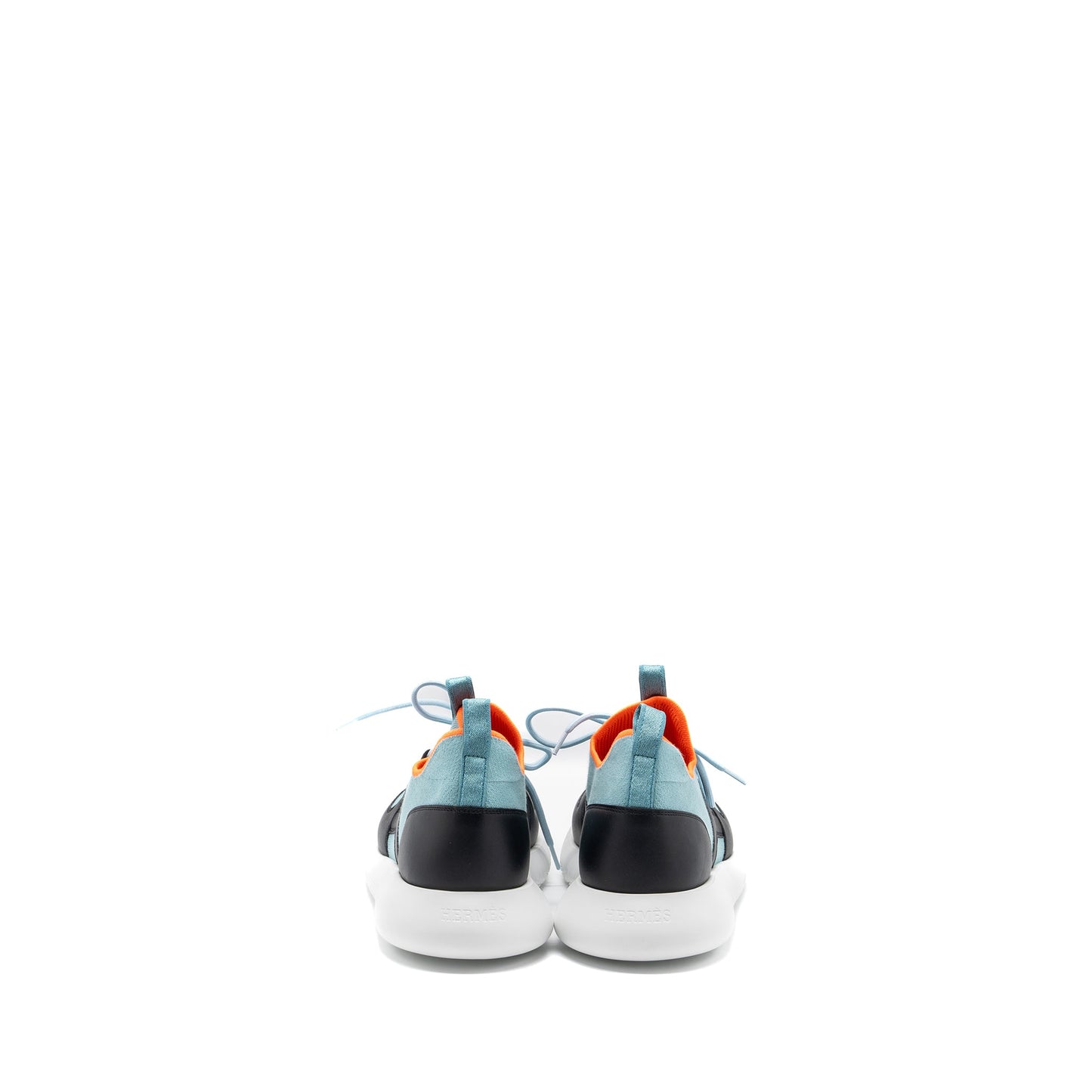 Hermes size 43 duel sneakers blue / black multicolour