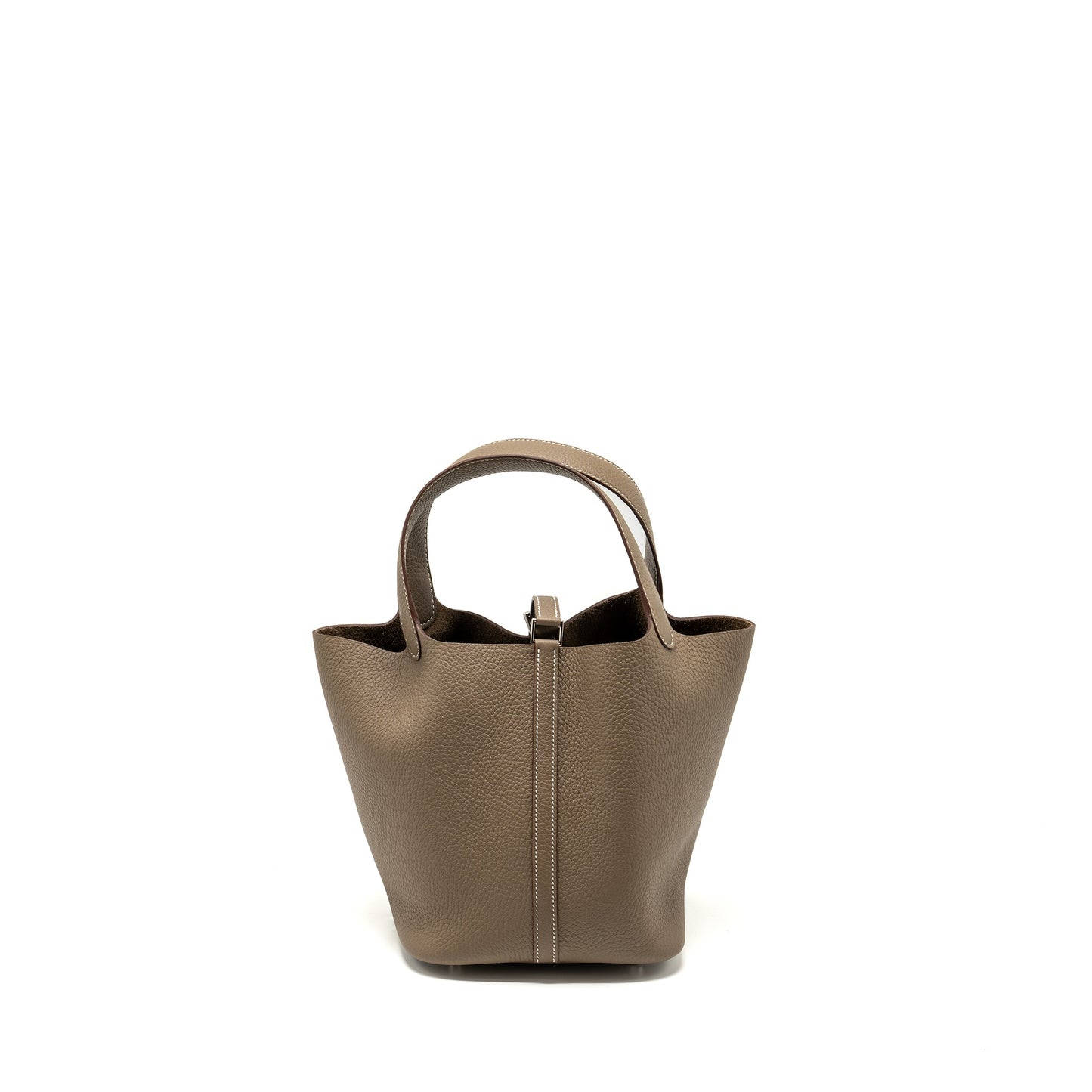 Hermes Picotin 22 Lock Bag Clemence Etoupe SHW Stamp W