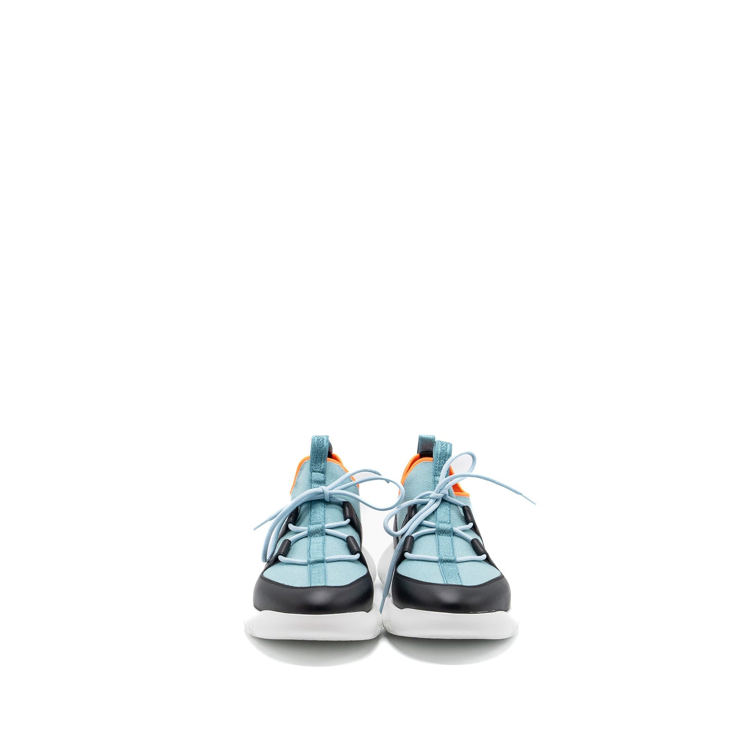 Hermes size 43 duel sneakers blue / black multicolour
