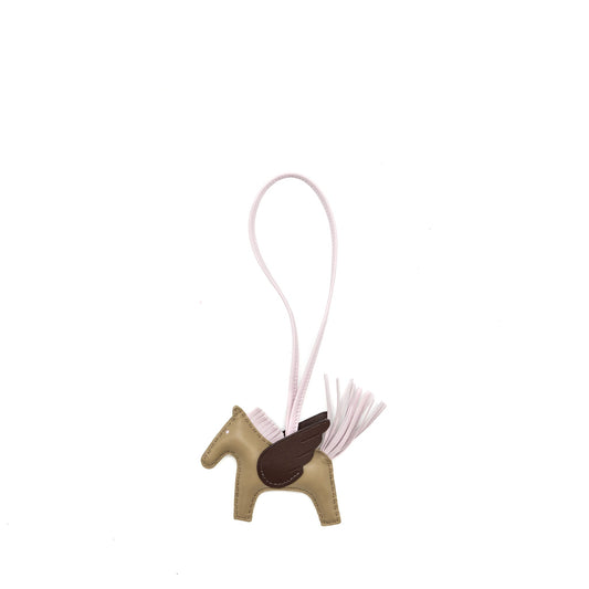 Hermes Rodeo Pegase PM Bag Charm Beige Marfa/ Mauve Pale/Moka Stamp B