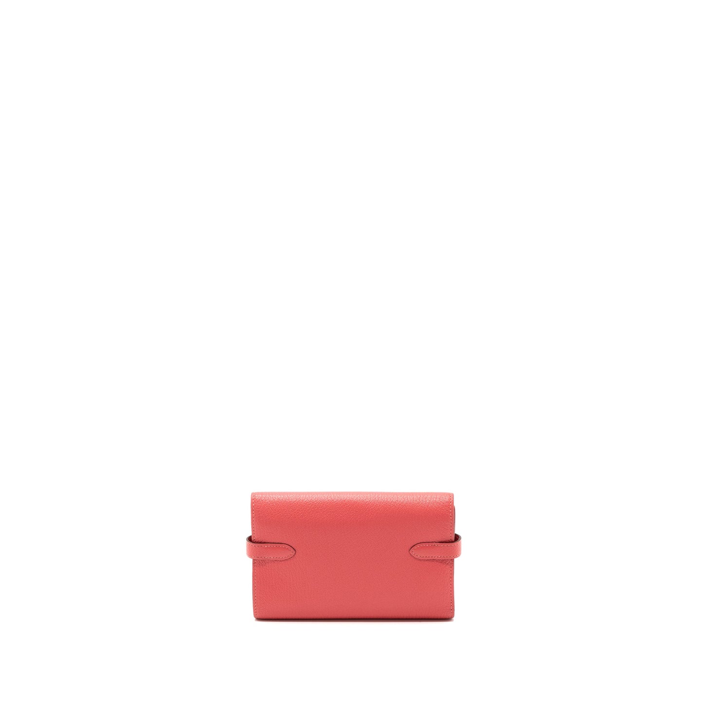 Hermes kelly compact wallet chevre mysore rose azalee SHW stamp C