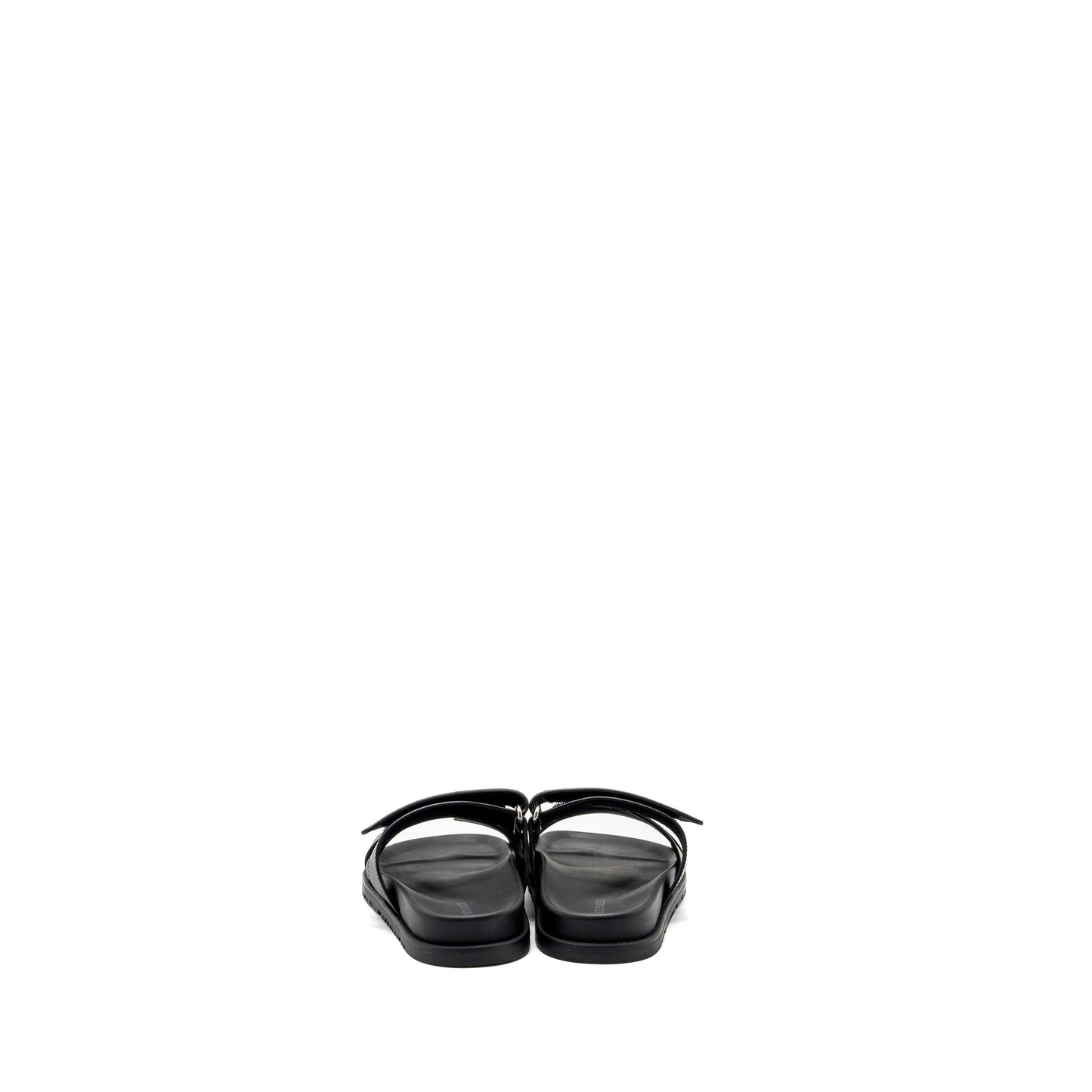 Hermes size 35 chypre sandals black