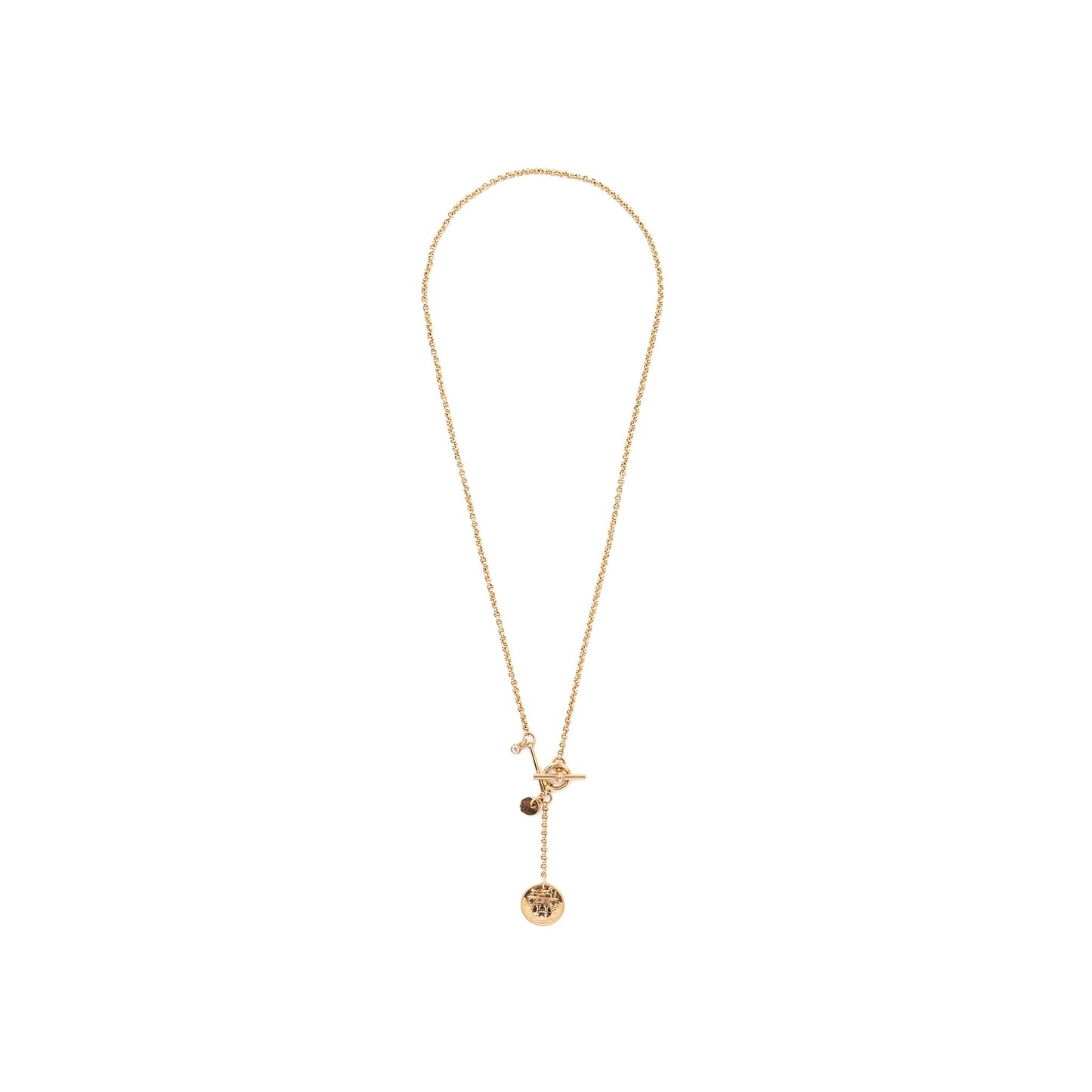 Hermes Ex-Libris Pendant Small Model, Rose Gold