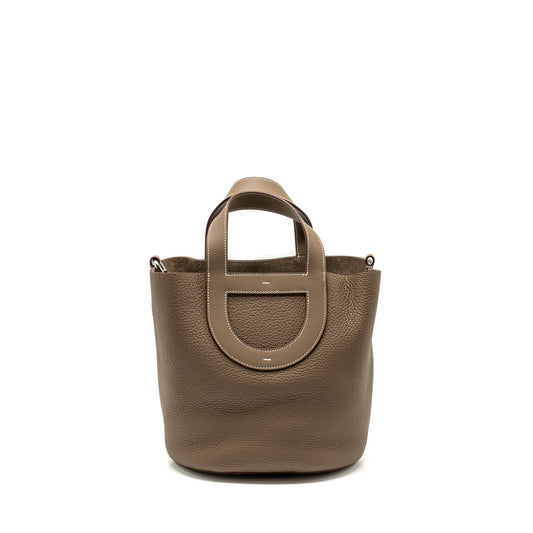 HERMES in-the-loop 23 bag Clemence etoupe SHW Stamp B