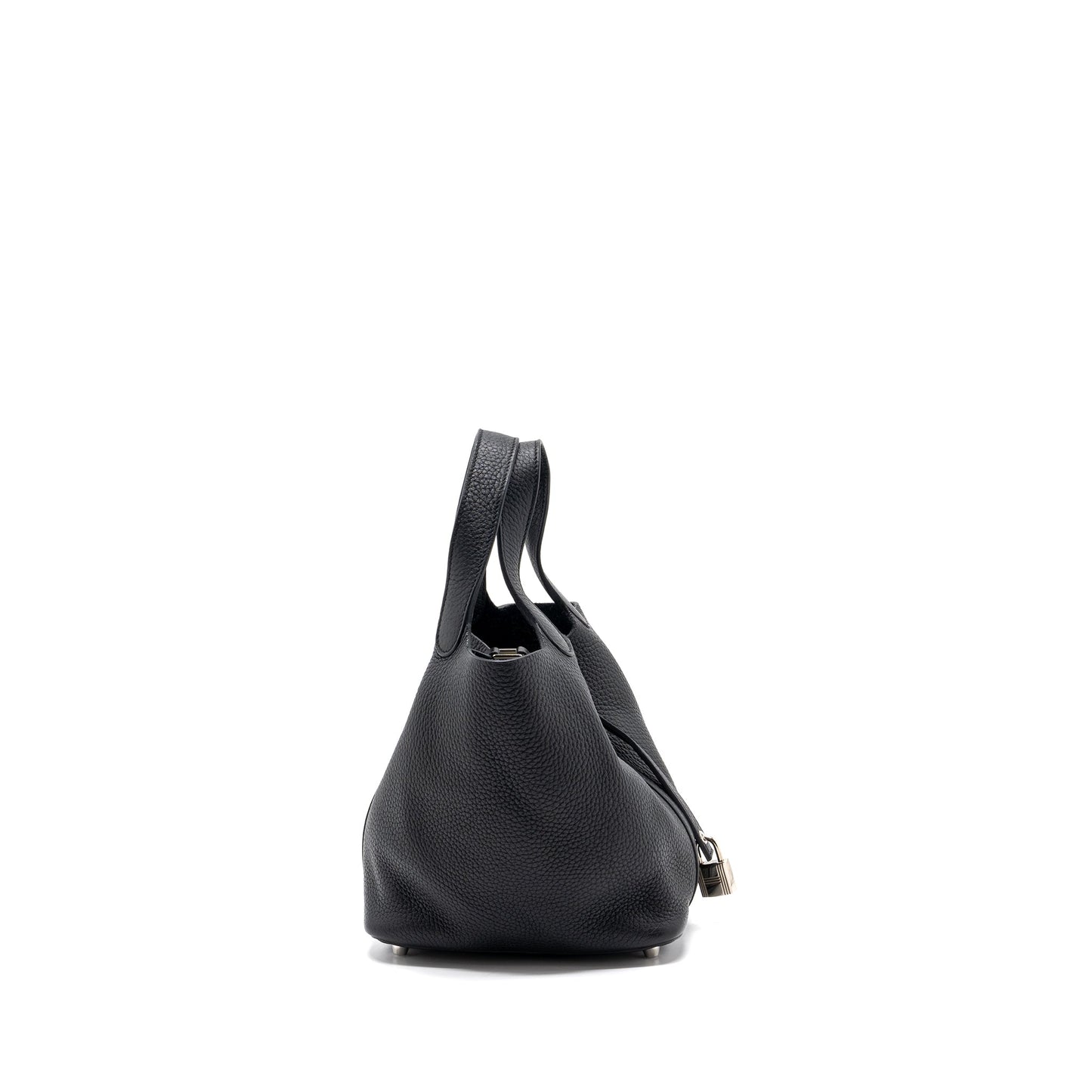 Hermes Picotin 18 Clemence Black SHW Stamp A