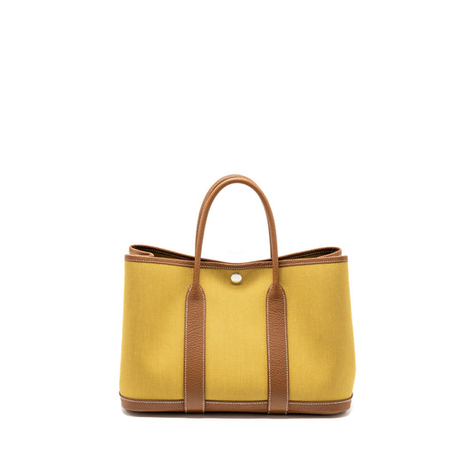 Hermes Garden Party 30 Canvas/Negonda Ginger/Gold SHW Stamp B