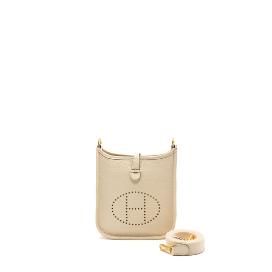 Hermes Mini Evelyne Clemence Nata GHW Stamp B
