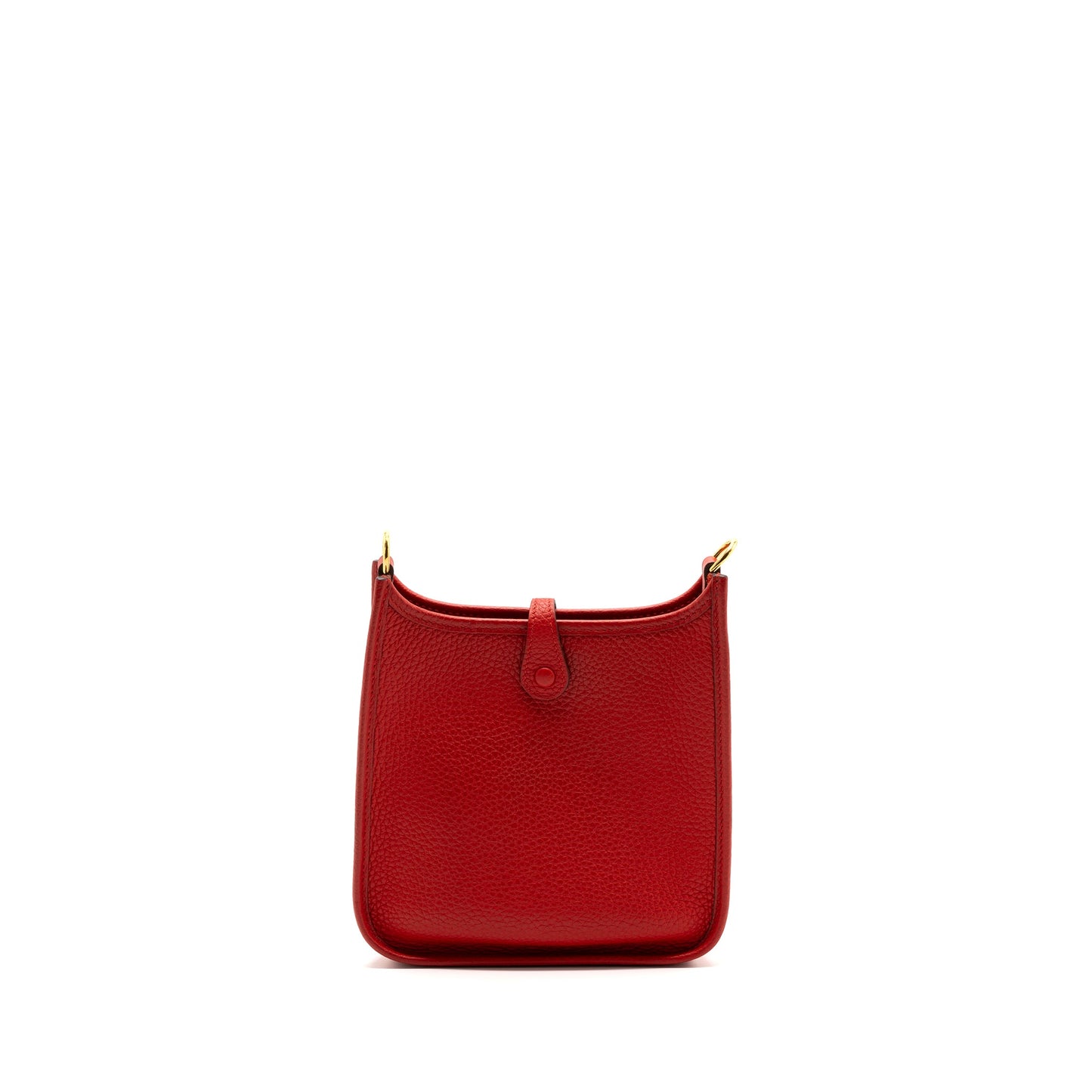 Hermes Mini Evelyne Clemence Rouge de Coeur GHW Stamp Y