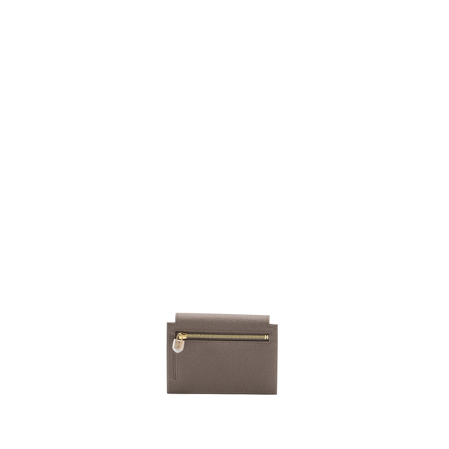 Hermes kelly pocket compact wallet epsom Gris Etain GHW stamp Y